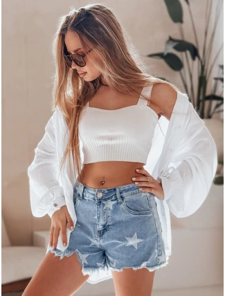 Dámské džínové šortky MOONSTAR blue FashionStreet SY0471