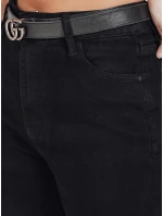 Dámské široké džíny černé FashionStreet UY2748