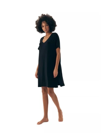 Dámská noční košilka 43041 Noves black - HENDERSON