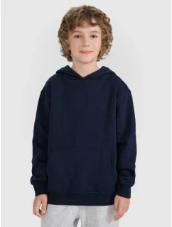 Chlapecká nepruhovaná mikina s kapucí 4F 4FJRMM00TSWSM2482-31S