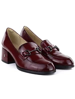 Dámské kožené polobotky na podpatku Vinceza 18116