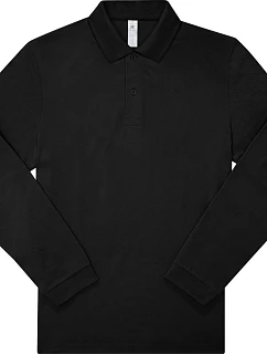 B&C My Polo 180 LSL Piqué polo s dlouhým rukávem 01.U425 black