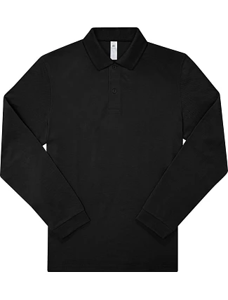 B&C My Polo 180 LSL Piqué polo s dlouhým rukávem 01.U425 black