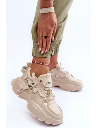 Sportovní Boty Sneakersy GOE MM2N4015 Bežové