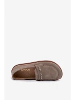 Semišové Mokasyny Barefoot Z Zazoo Cappuccino