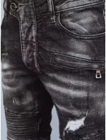 Pánské černé kalhoty FashionStreet UX3815