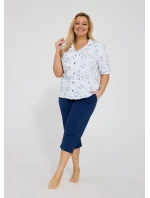 Pyžamo Cornette 347/347 Yvonne kr/r 3XL-5XL rozepínací