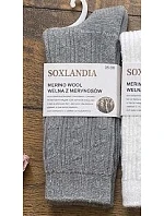 Ponožky WiK Soxlandia 3078 vzor 52 z merino vlny, velikosti 35–42