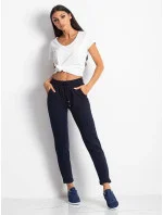 Tmavě modré dámské látkové kalhoty typu chino (3589.05X) Tmavě modré dámské látkové kalhoty typu chino (3589.05X)