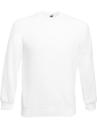 Fruit of the Loom Classic Raglan Sweat Raglánová mikina 16.2216 white