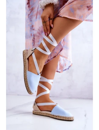 Dámské elegantní espadrilky Big Star - světle modré