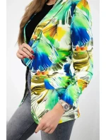 Bavlněné sako s potiskem 5478 zelené - Zentex