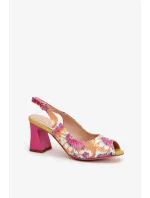 Sandály na podpatku model 210178 Step in style Sandály na podpatku model 210178 Step in style