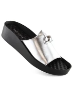 Dámské vestavěné ažurové sandály béžové Sabatina