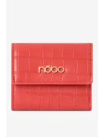 Dámská Malá Peněženka Z Pravé Kůže Zvířecí Vzor Nobo NPUR-LR0111-C005 Červená