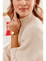 Módní zlaté kruhové náušnice