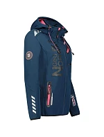 Softshellová bunda Geographical Norway (WU4009F/GN NAVY/F.-PINK)