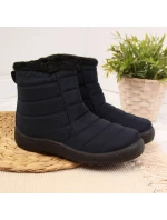 Nepromokavé sněhové boty na zip NEWS W EVE181B navy blue