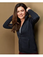 Stedman Lux Knit Fleece Jacket Women Dámská pletená fleecová bunda s kapucí 05.5560 black opal heather Stedman Lux Knit Fleece Jacket Women Dámská pletená fleecová bunda s kapucí 05.5560 black opal heather