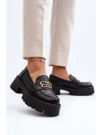 Zazoo 20164 Dámské Mokasíny Z Pravé Kůže Černé