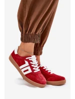 Sneakersy Sportovní Boty Semišové Červené Vinceza 79517