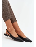 Baleríny se zlatým sponem Černé Iverelle