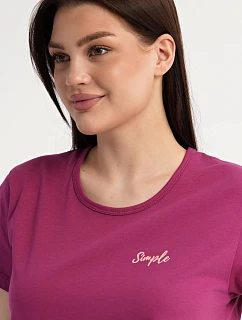 Dámské domácí šaty s krátkým rukávem Simple