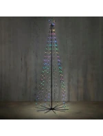 DEKORATIVNÍ VÁNOČNÍ STROM 180 VEDL RGB DÁLKOVÉ OVLÁDÁNÍ ČASOVAČ 185CM LUCA