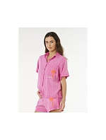 Dámské tričko RIP CURL Hotel Malibu Embroid Shirt, růžové Dámské tričko RIP CURL Hotel Malibu Embroid Shirt, růžové