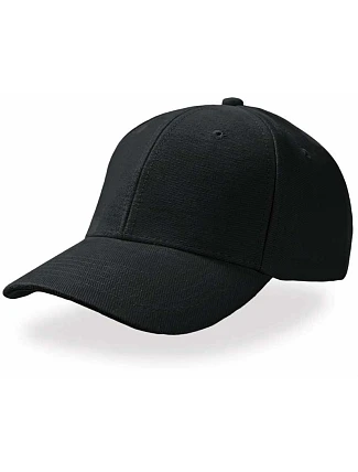 Atlantis Headwear Pilot 6 panelová kšiltovka z bavlněného twillu 33.0501 black
