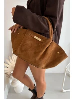 Kožená kabelka z přírodního semiše Camel Fiorenza Kožená kabelka z přírodního semiše Camel Fiorenza