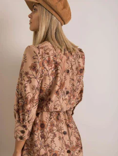 Šaty LK SK 508143.72P světle hnědá