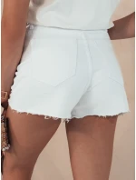 Dámské džínové šortky FRESH LOOK bílé FashionStreet SY0369