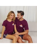 Pánské pyžamo 7201 wine - Doctornap Pánské pyžamo 7201 wine - Doctornap