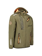 Geographical Norway Softshellová bunda Royaute DB 068 M WY1996H/GN-Kaki / Orange pánské