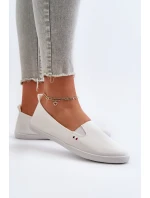 Dámské tenisky Slip-On bílé Adrancia Dámské tenisky Slip-On bílé Adrancia