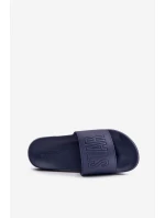 Lehké Pánské Pantofle S Logem Big Star OO174031 Tmavě Modré
