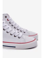 Pánské Textilní Tenisky Big Star NN174305 HI-POLY SYSTEM Bílé Pánské Textilní Tenisky Big Star NN174305 HI-POLY SYSTEM Bílé