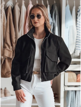 Dámská přechodná oversize bunda bomber LUMINA černá FashionStreet TY4791 Dámská přechodná oversize bunda bomber LUMINA černá FashionStreet TY4791