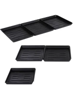 ODKAPÁVAČ NA BOTY DRŽÁK NA KVĚTINY MISKA PRO DOMÁCÍ MAZLÍČKY ČERNÁ 3 KS