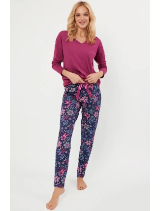 Italian Fashion Folk long length sp. barva:blackberry/print Italian Fashion Folk long length sp. barva:blackberry/print