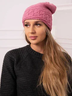 Dámská čepice Aniela K338 tmavě růžová