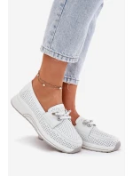 Dámské polobotky na platformě 56C2101 Bílá - Artiker