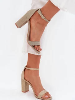 Sandály na podpatku model 215643 Step in style