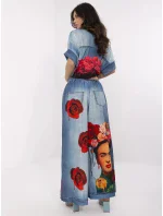 Kalhoty DHJ SP 19183 5.78 modrá