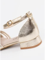 Originální  sandály zlaté dámské Obcas