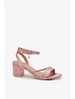 Sandály na podpatku model 213010 Step in style Sandály na podpatku model 213010 Step in style