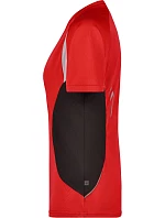 Daiber JN 390 Dámské běžecké tričko s výstřihem do V 02.0390 red/black Daiber JN 390 Dámské běžecké tričko s výstřihem do V 02.0390 red/black