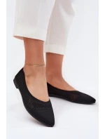 Baleríny z ekosemišu se zapínáním na přezku černé Anlofi