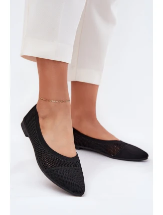 Baleríny z ekosemišu se zapínáním na přezku černé Anlofi